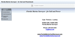 Desktop Screenshot of floridamarineyachtsurveyor.com