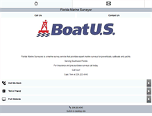 Tablet Screenshot of floridamarineyachtsurveyor.com
